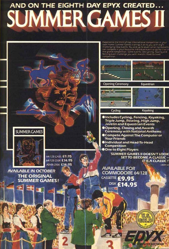 Summer Games II (1988)(U.S. Gold)[a] (USA) Game Cover